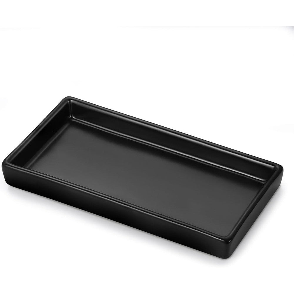 Luxspire ceramic bathroom vanity tray front view