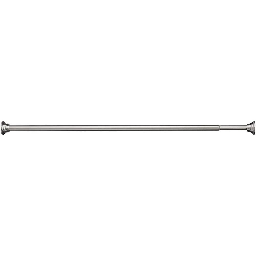 Moen TR1000BN brushed nickel tension shower rod front view