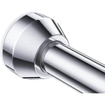 Teeck adjustable stainless steel shower curtain rod front view
