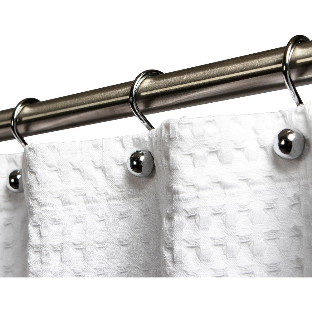 Hermosa Collection luxury S shower curtain hooks front view