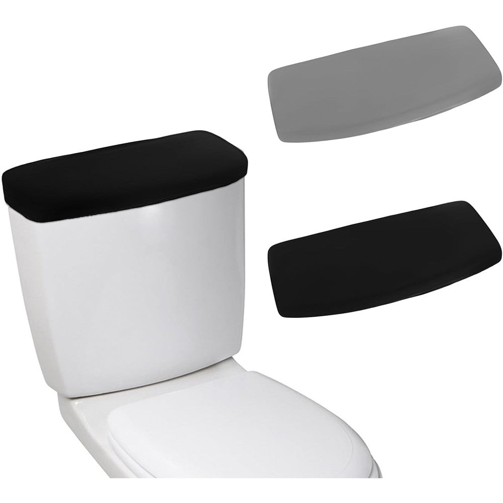 JJUNW universal toilet tank lid cover front view black color