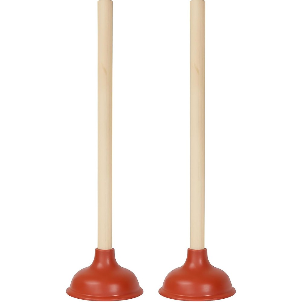 Bexter 19-inch toilet plunger pack of 2 front view