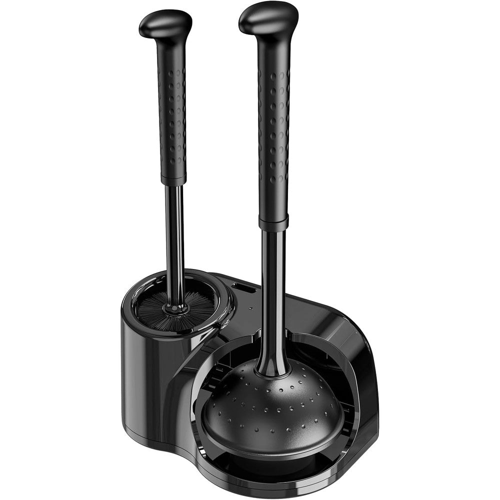 Ehadoo toilet brush and plunger set front view