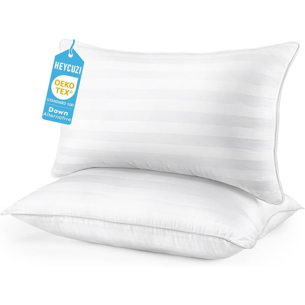 Heycuzi Queen Size Bed Pillows Set of 2 front view