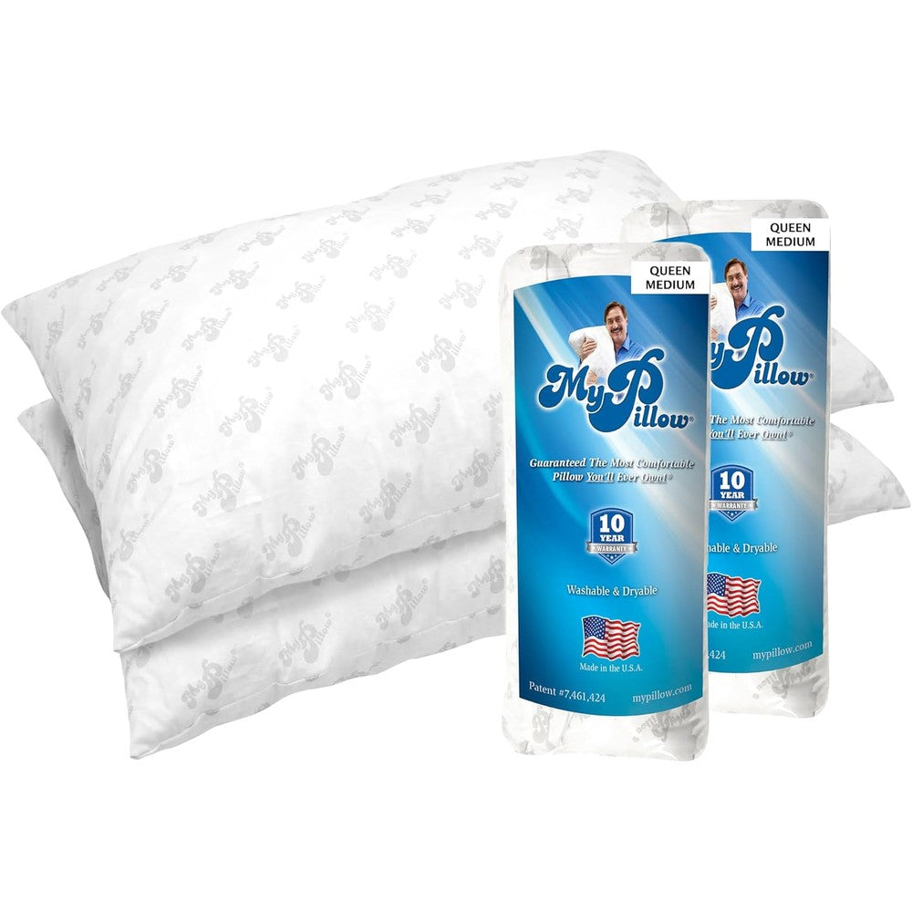 MyPillow Classic Queen Size Bed Pillows Front View