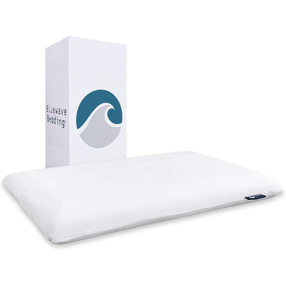 Bluewave Bedding ultra slim gel memory foam pillow front view