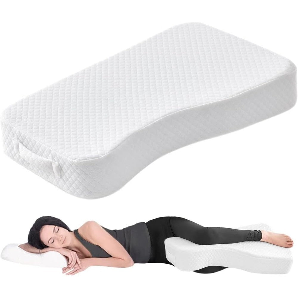 Livemy memory foam leg pillow for side sleepers front view