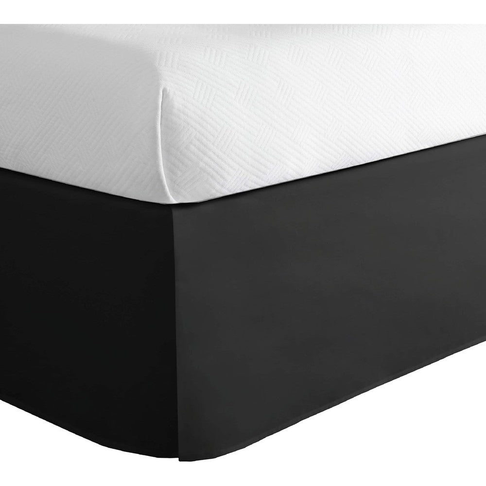 Levinsohn Luxury Hotel Queen bed skirt front view black