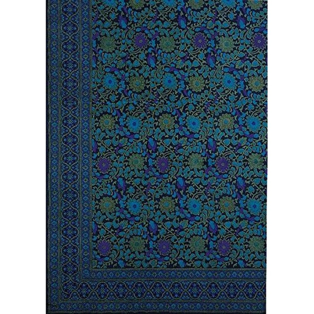 India Arts cotton sunflower print bedspread front view queen king size