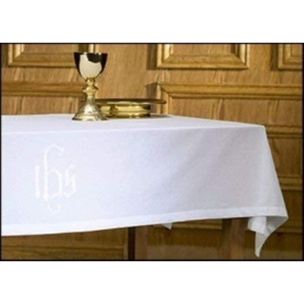 Christian Brands altar frontal with IHS embroidery front view