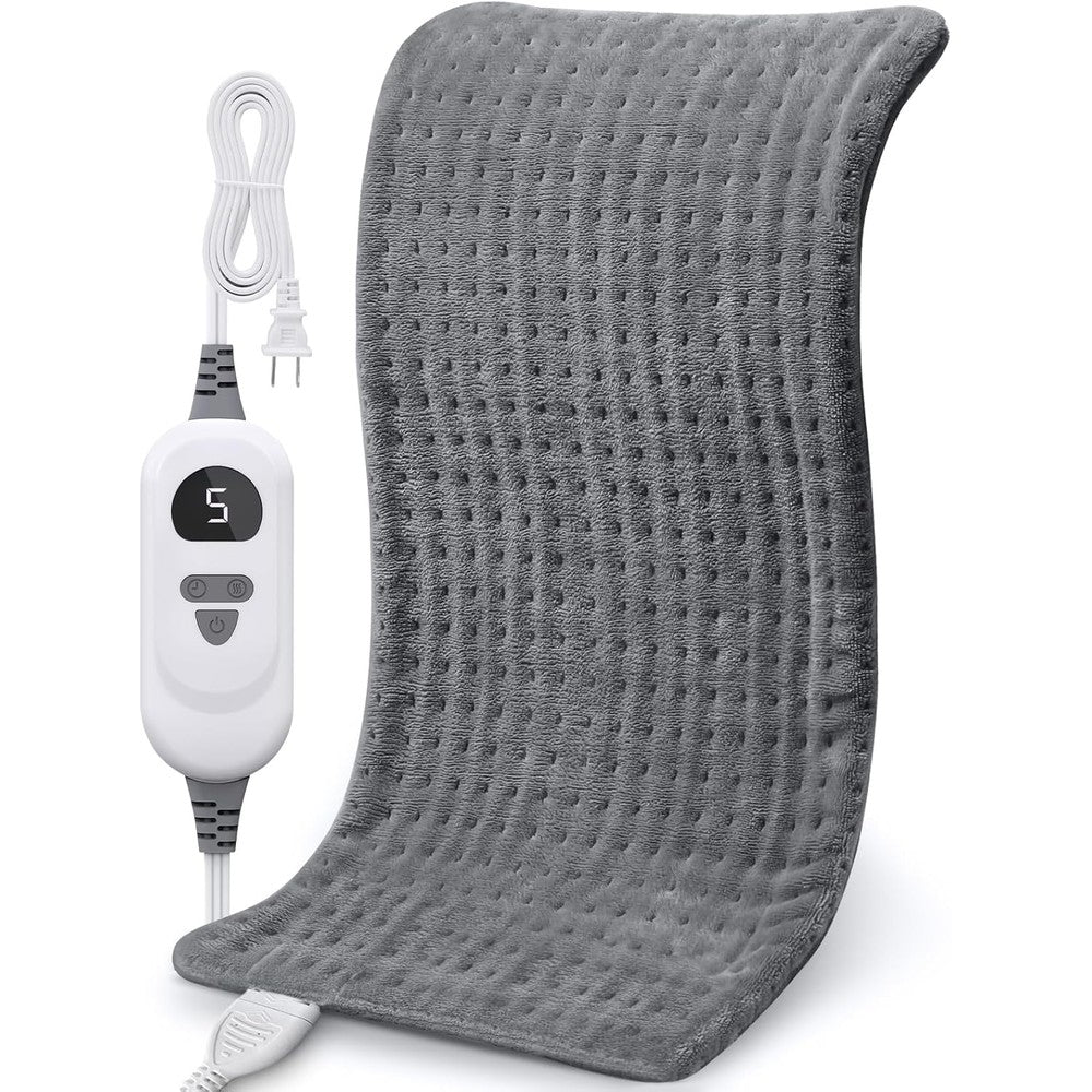 Nowwish electric heating pad front view grey