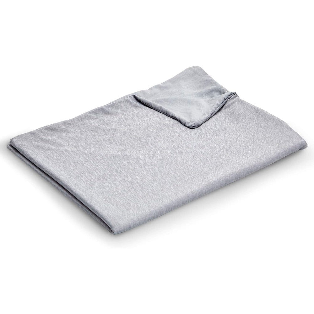 Exq Home grey cooling weighted blanket duvet cover front view