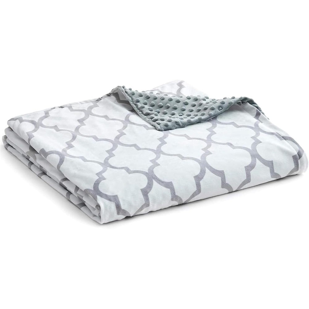 YnM Fuzzy Duvet Cover Lattice Scroll front view