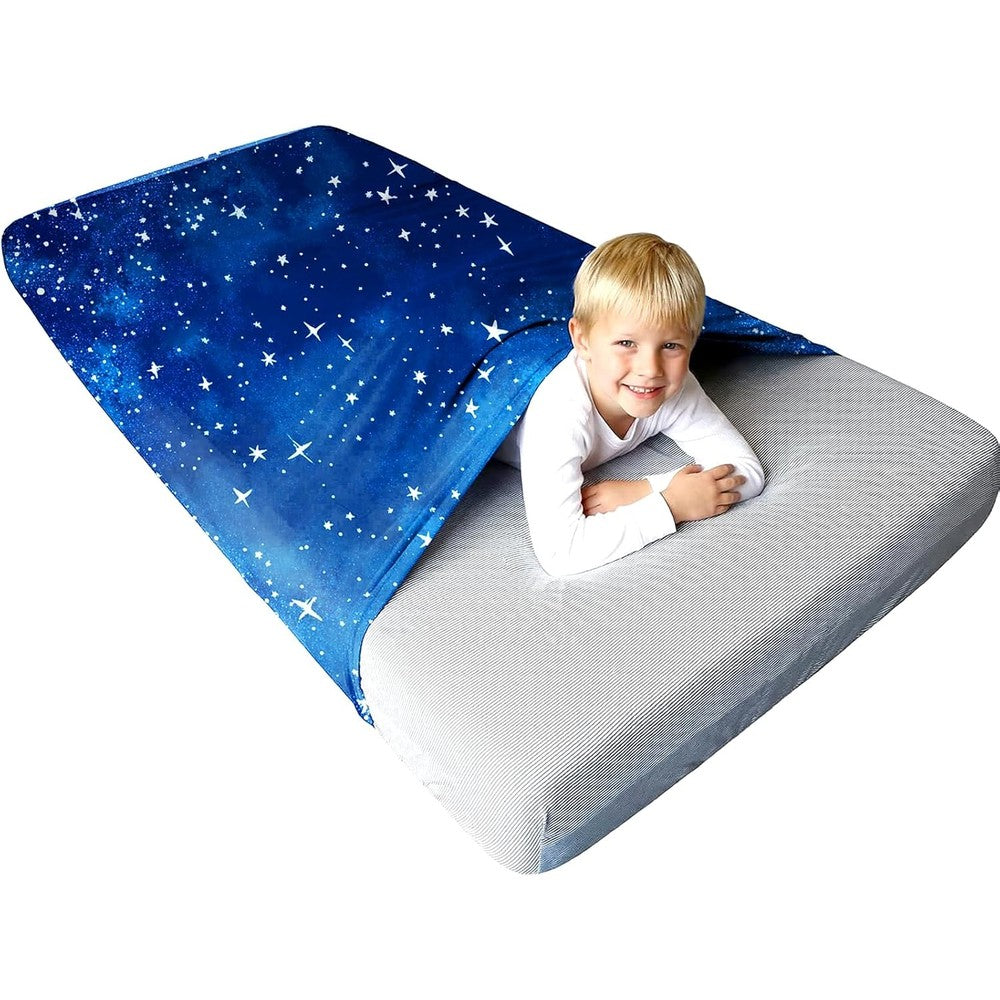 Yaersi sensory compression sheet front view for improved sleep