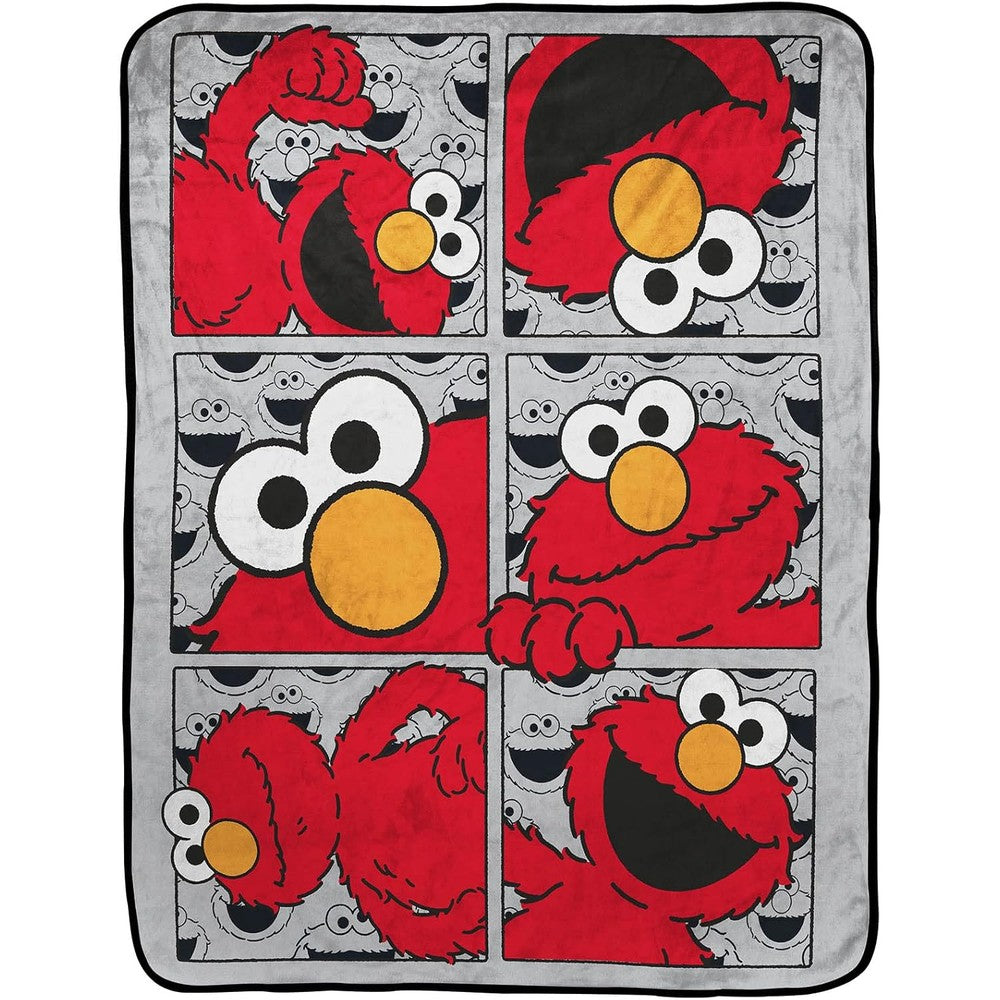 Jay Franco Sesame Street Hip Elmo Throw Blanket For Kids, Super Soft Fade Resistant Fleece Bedding, 40 X 50 Inches, Official Character Product - Image 1