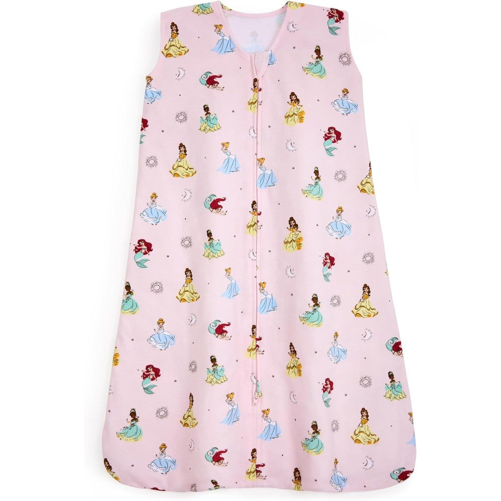 HALO Sleepsack cotton wearable blanket front view pink Disney Princess print