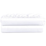 FreshCulture Twin Fitted Sheet 2-Pack front view in white