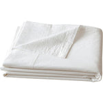 BESTOUCH washed cotton flat sheet front view on premium bed