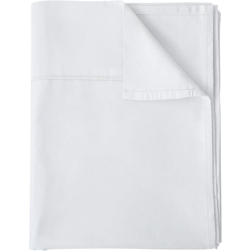 Shunjie Home Egyptian cotton king flat sheet front view on a luxurious bed