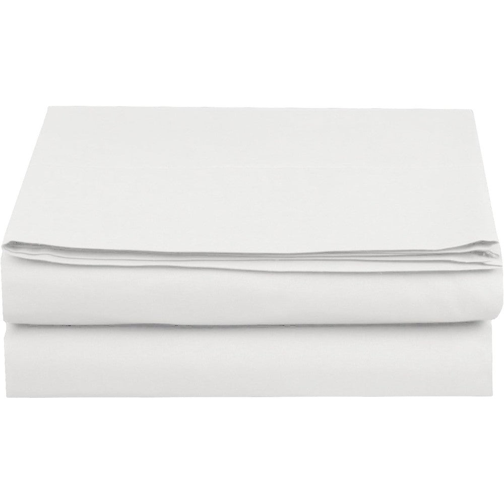 Elegant Comfort Premium Hotel Quality Flat Sheet front view on a luxury King bed.