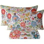 Bedlifes floral queen sheet set front view