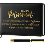 Ctosree retirement guest book with signature pen front view
