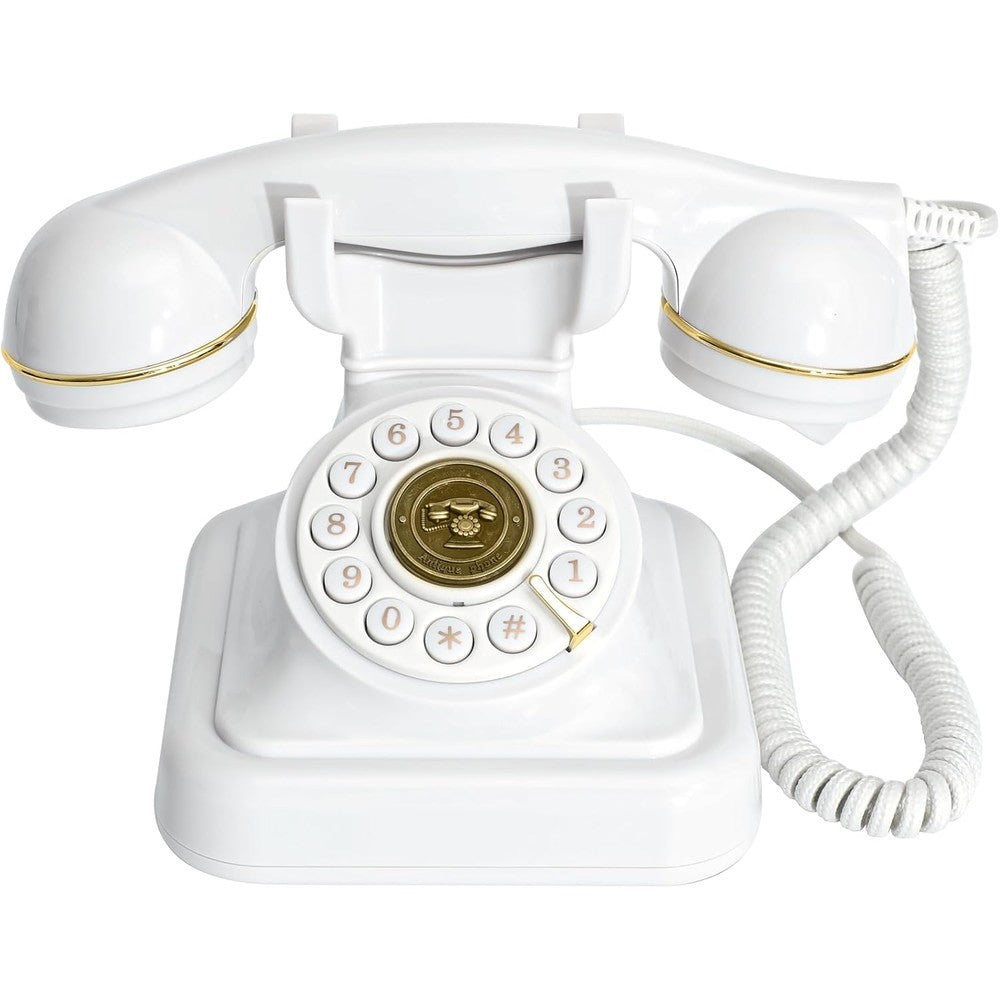 Ecgoioe 32GB audio guest book retro telephone front view
