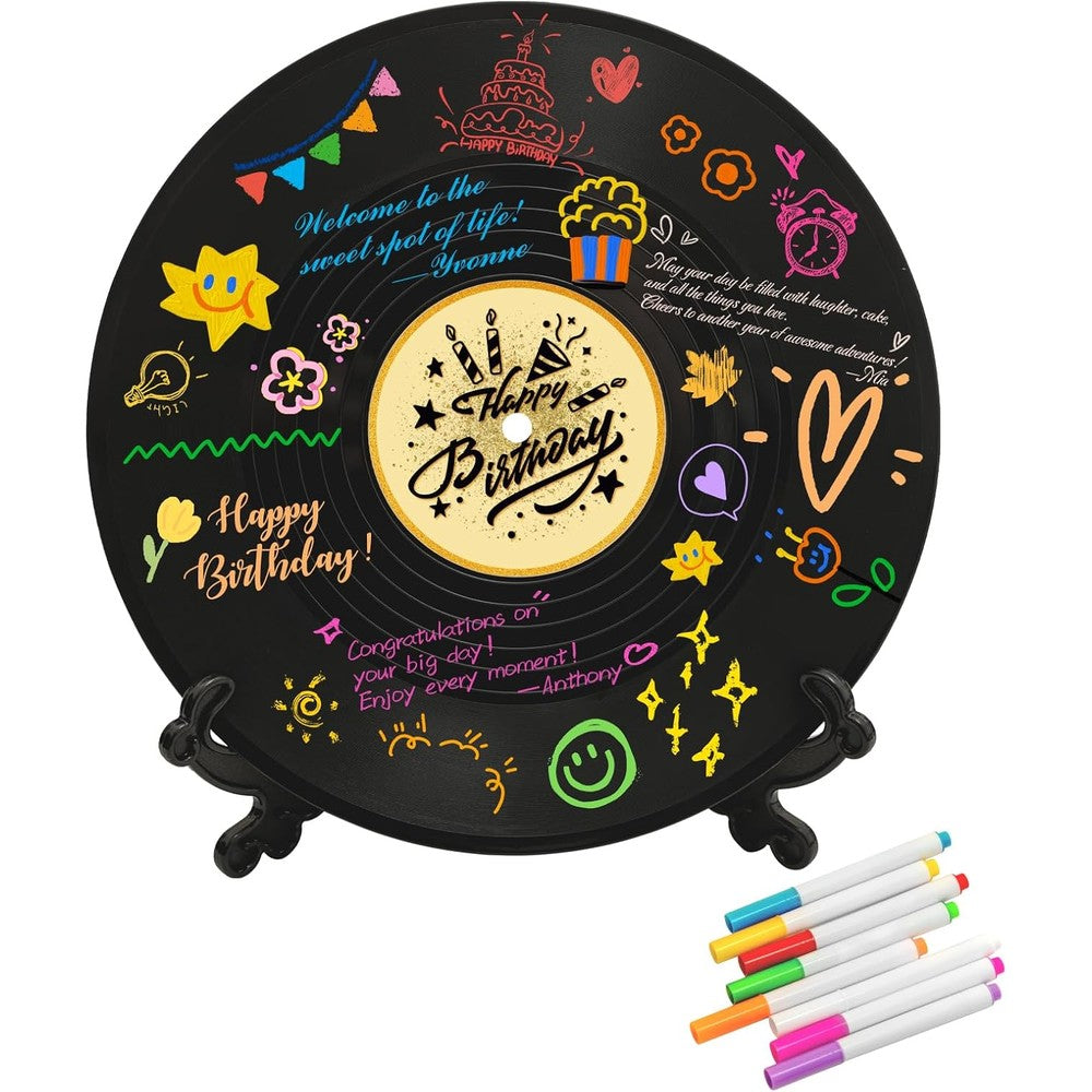 Lmviyan vinyl record guest book alternative front view