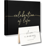 Lamare funeral guest book with gold stamping front cover