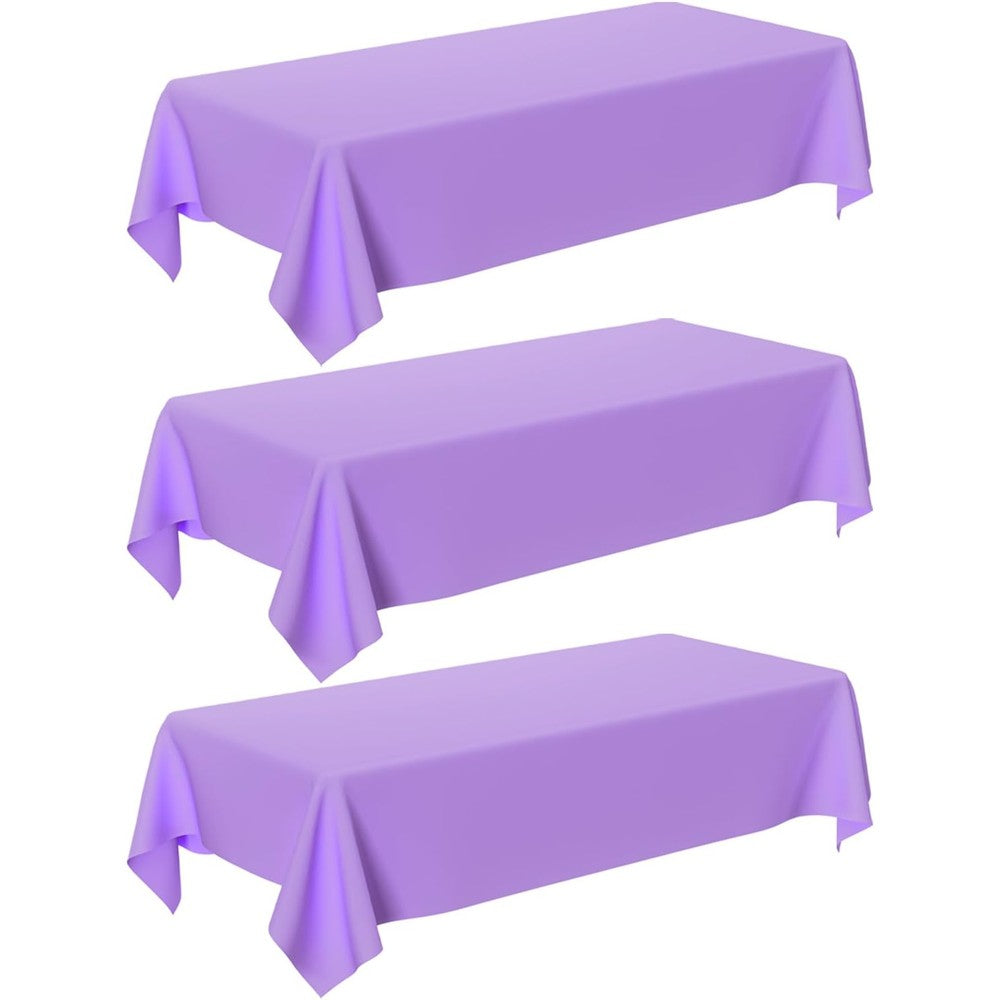 Party Ulyja purple tablecloth 3 pack front view