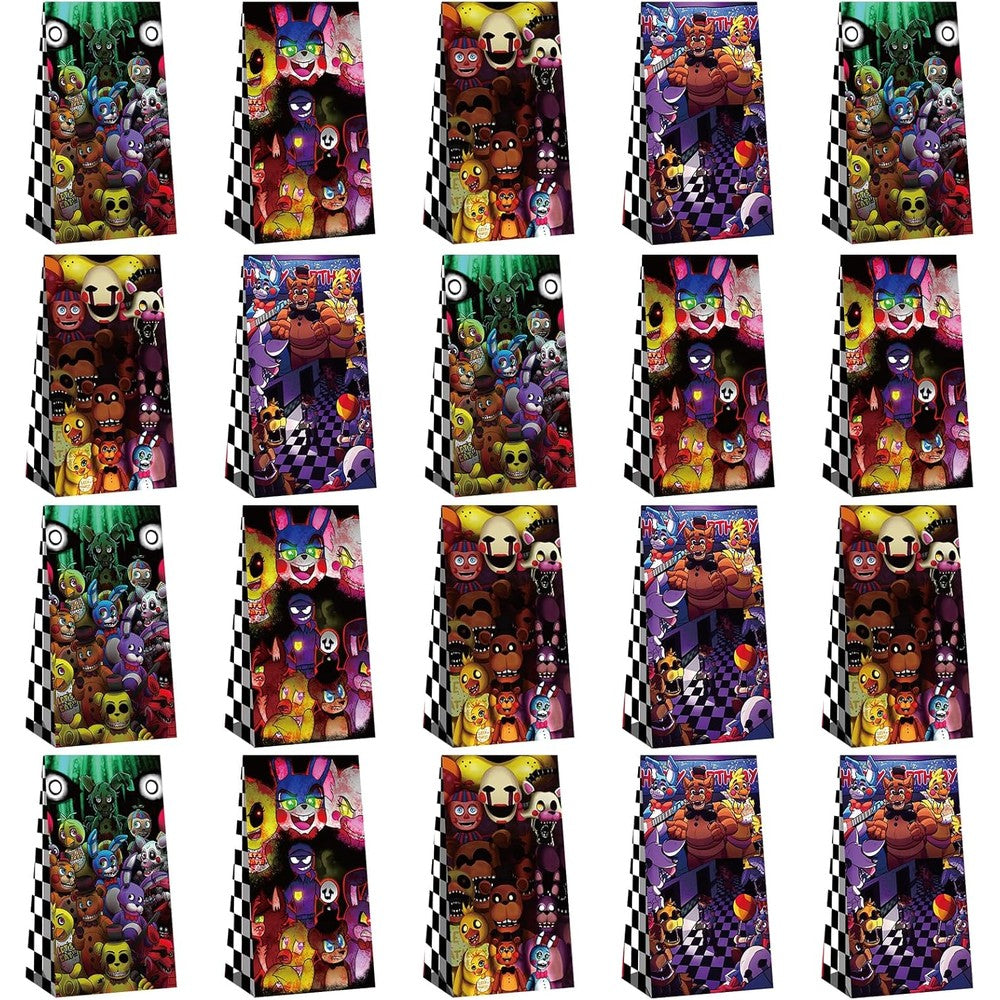 Optiacan Five Nights At Freddy's goodie bags front view with character design