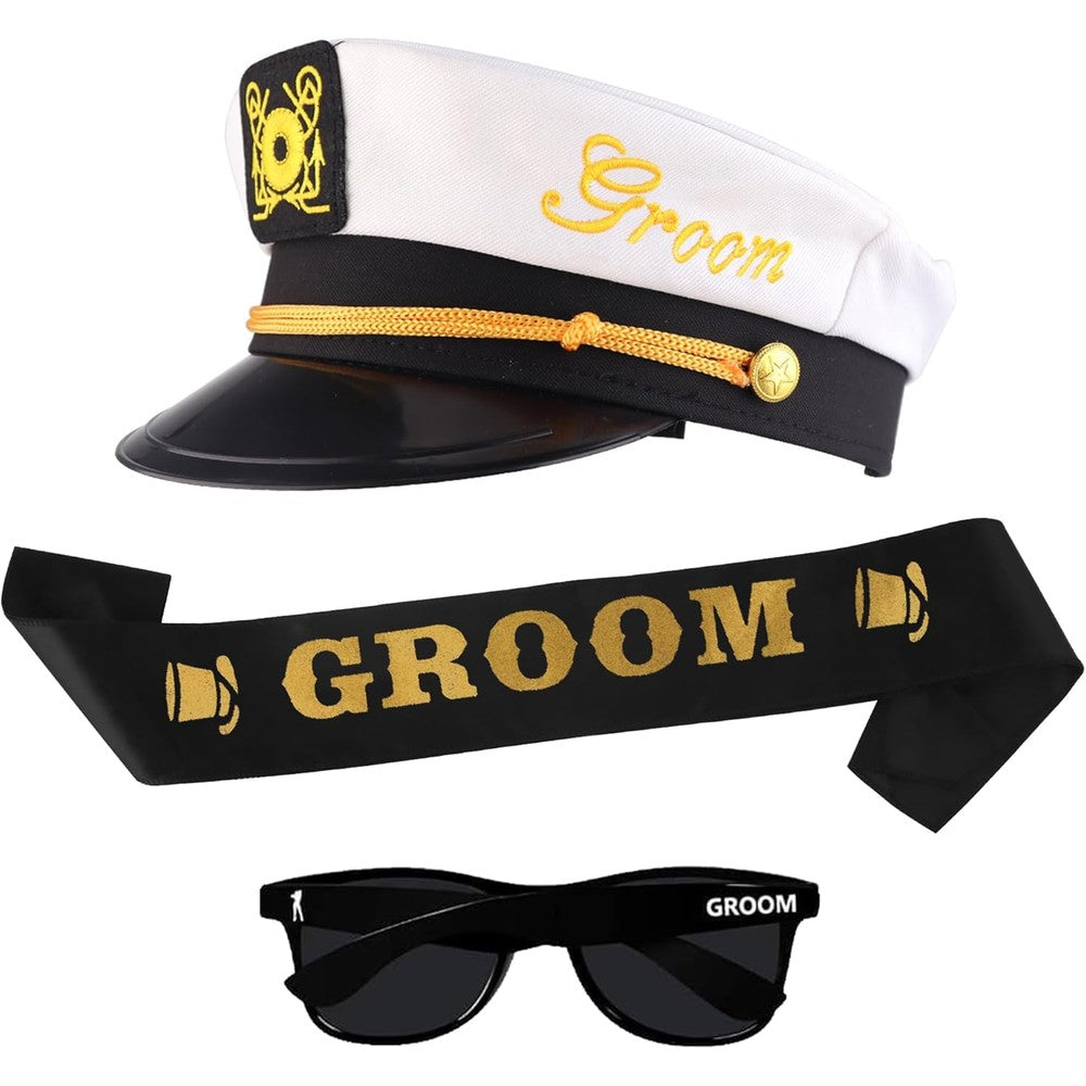 Brosash Bachelor Party Captain Hat Front View