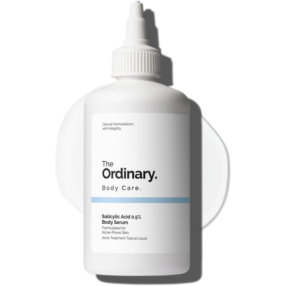 The Ordinary Salicylic Acid face wash 0.5% Body Serum bottle for exfoliating blemish prone skin
