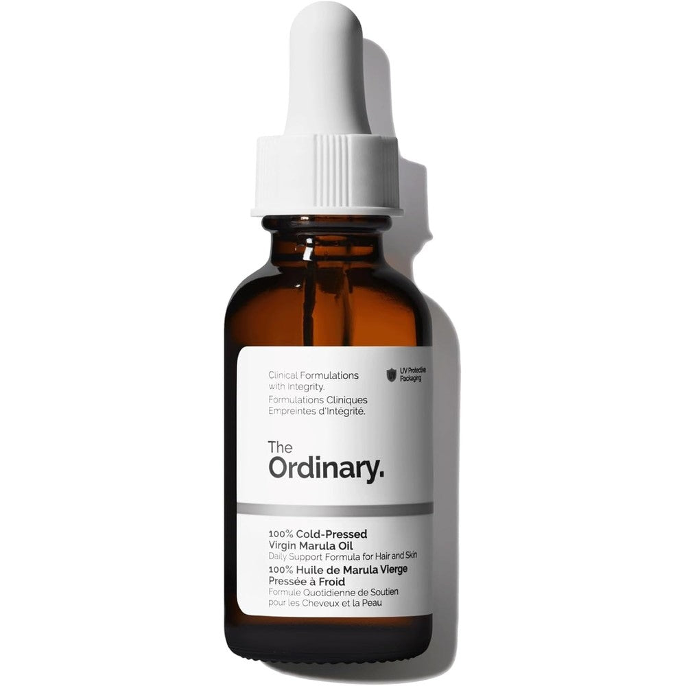 The Ordinary 100% Cold Pressed Virgin Marula Oil front view bottle