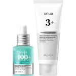Anua Hydration And Barrier Support Duo skincare set front view for glass skin.