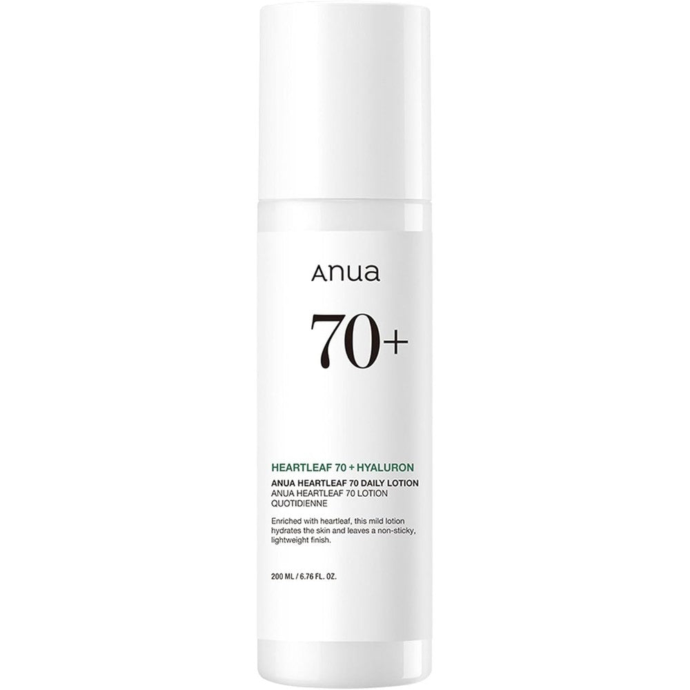 Anua Heartleaf 70 Daily Relief Lotion front view 200ml bottle for sensitive skin