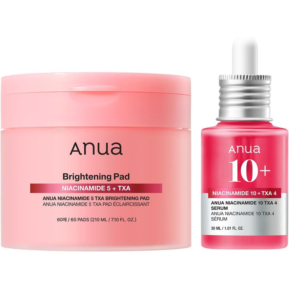 Anua Niacinamide Dark Spot Prep and Boost Duo front packaging for Korean skincare routine