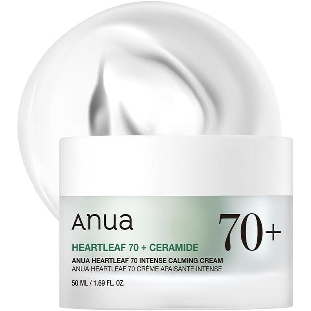 Anua Heartleaf 70 Intense Calming Cream front view Korean skincare moisturizer