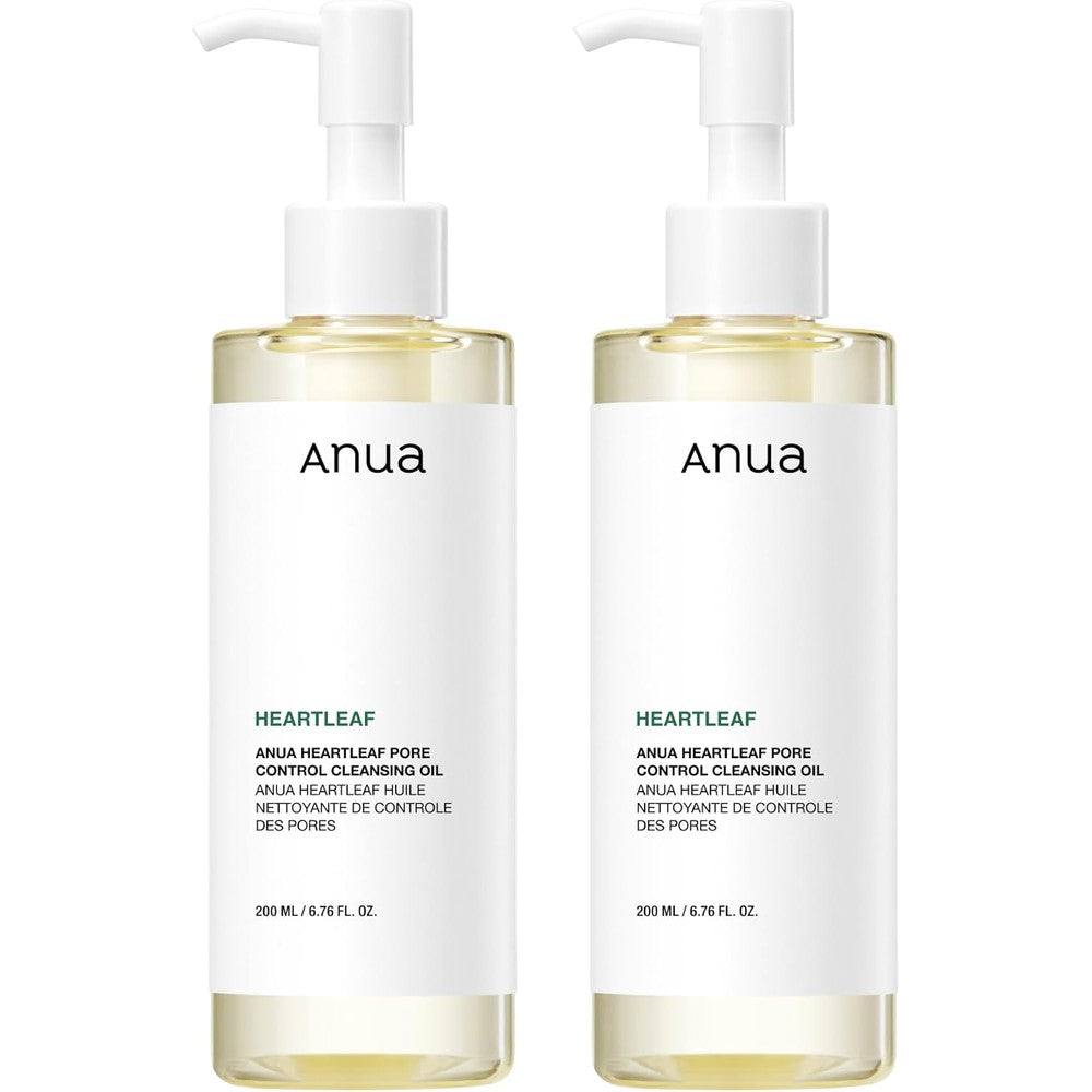 Anua Heartleaf Pore Control Cleansing Oil pack of two front view