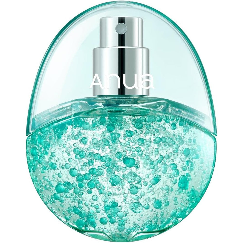 Anua PDRN Collagen Glow Facial Serum Spray front view showing teal capsule mist formula