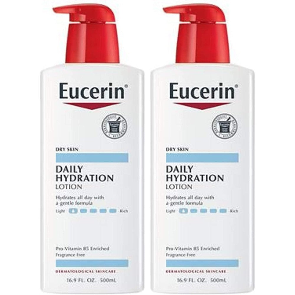 Eucerin Daily Hydration Fragrance Free Body Lotion front view