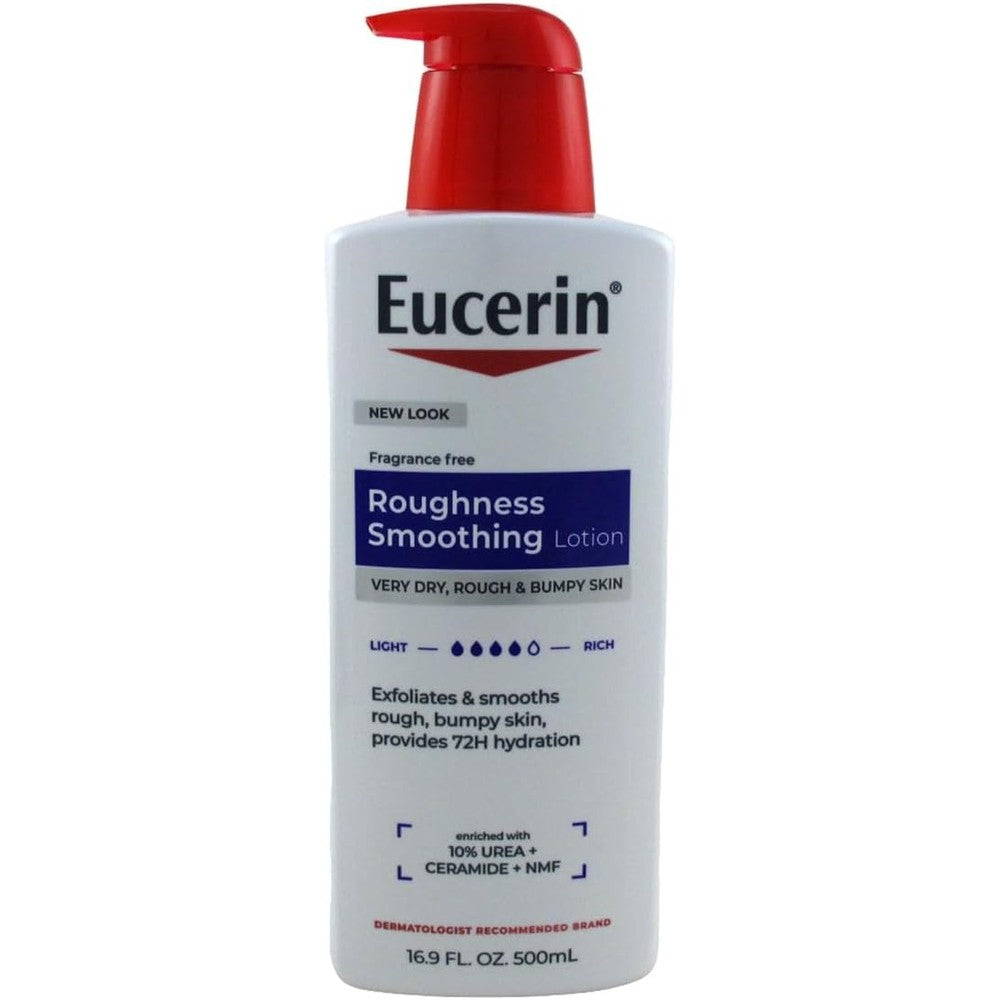 Eucerin Roughness Relief Body Lotion 16.9 Ounce Pack of 2 front view