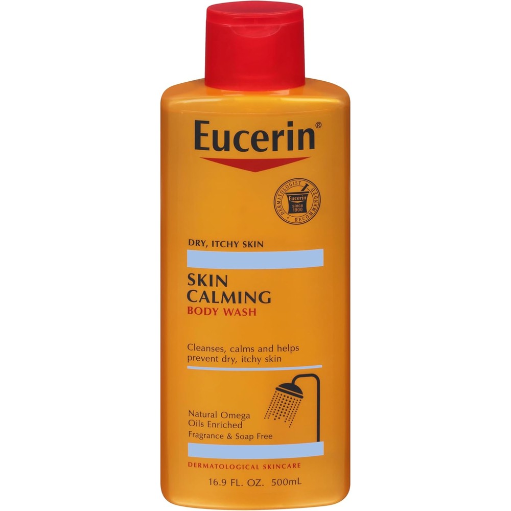 Eucerin Skin Calming Body Wash 16.9 Fluid Ounce front view