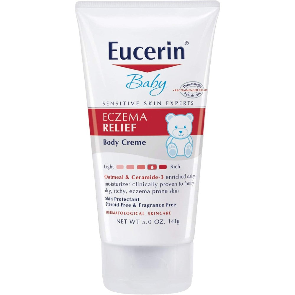 Eucerin Baby Eczema Relief Body Creme 5 Fluid Ounces front view