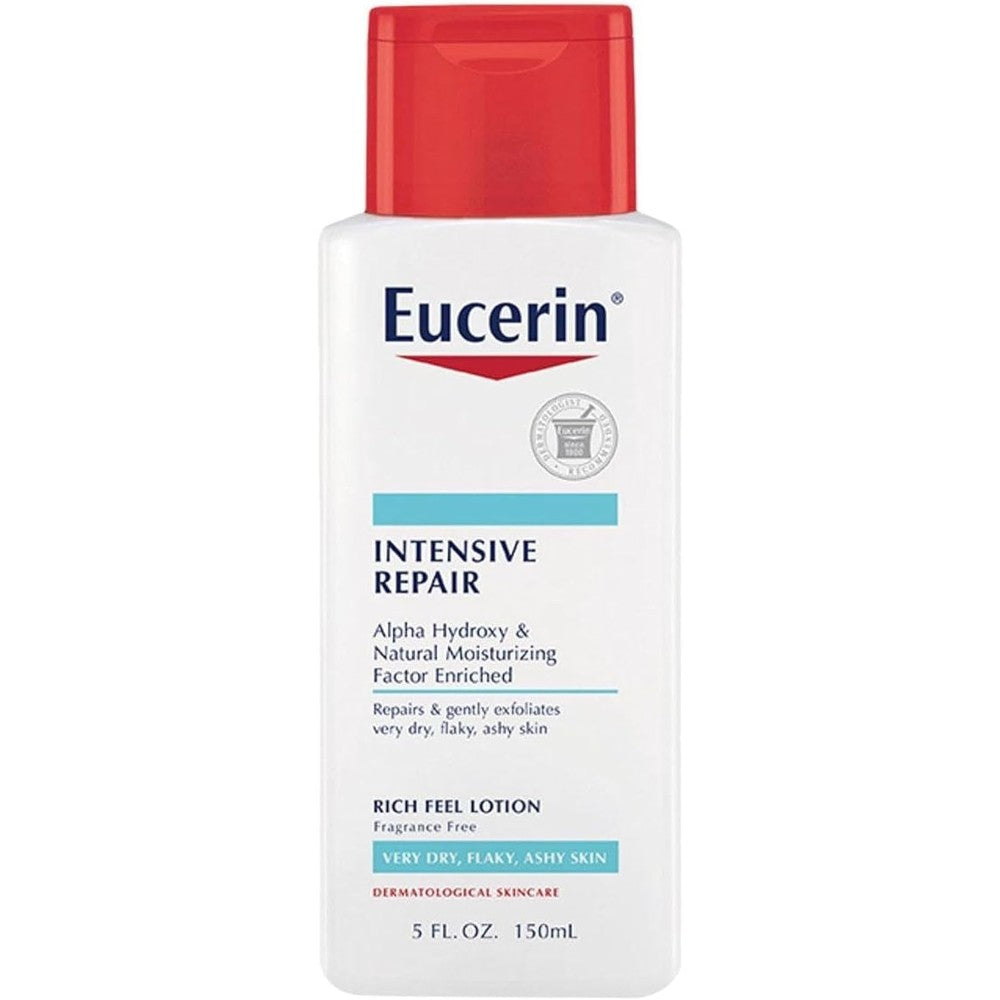 Eucerin Intensive Repair Very Dry Skin Lotion 5 Ounce front bottle view