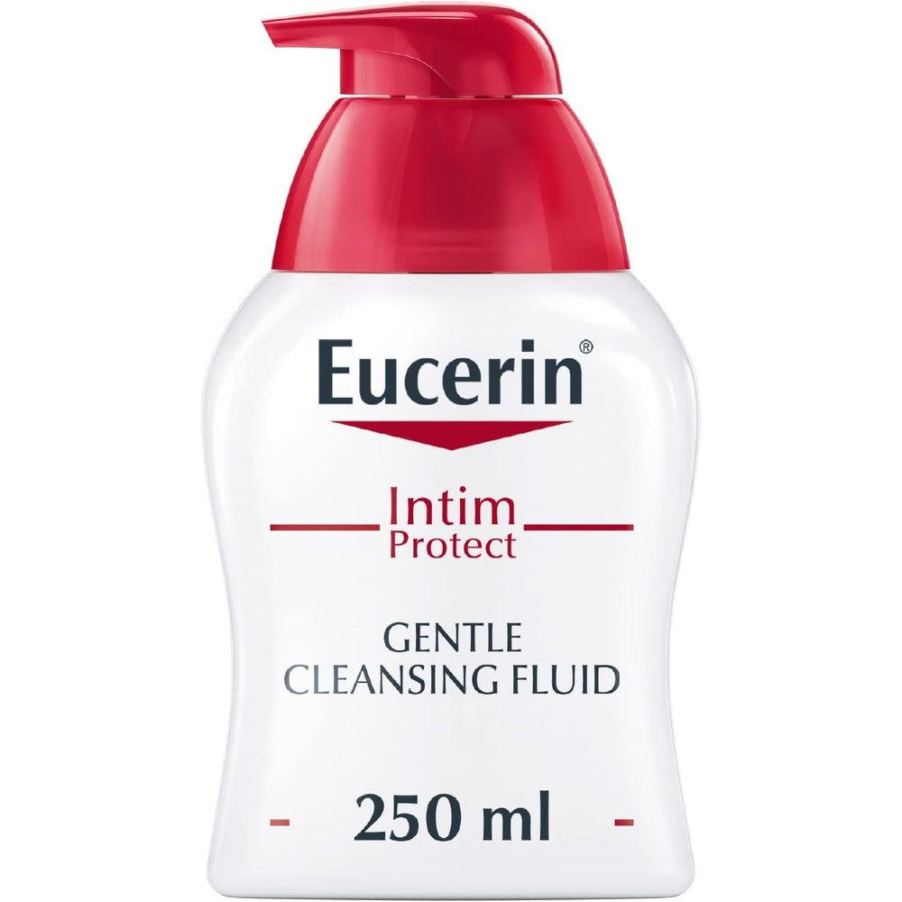 Eucerin Intim Protect Gentle Cleansing Fluid 250ml bottle front view for daily intimate hygiene