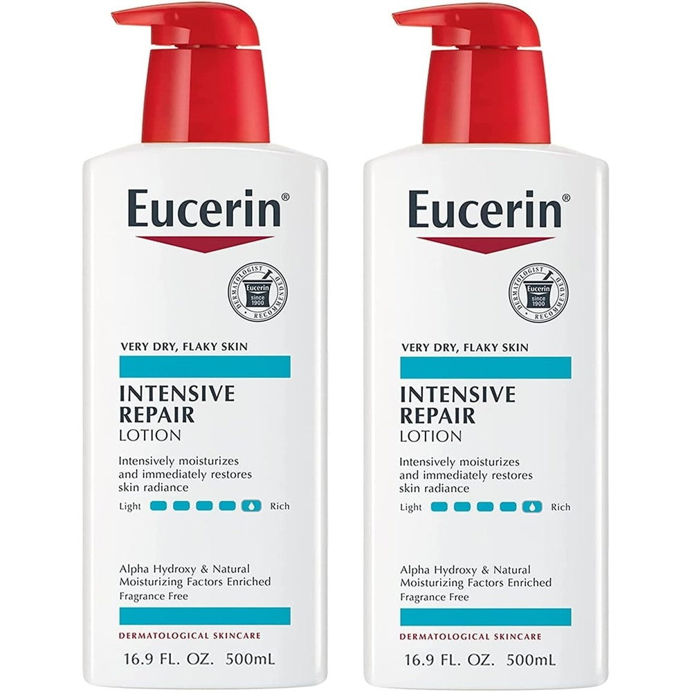 Eucerin Intensive Repair Body Lotion dual pack front view