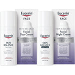 Eucerin Skin Balance sensitive skin face moisturizer set front view