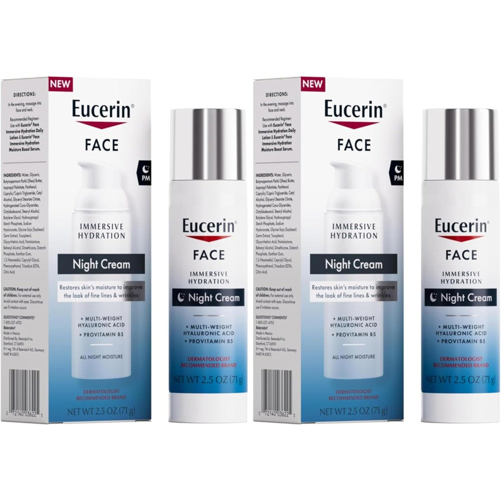 Eucerin Face Immersive Hydration Night Cream front view bottle