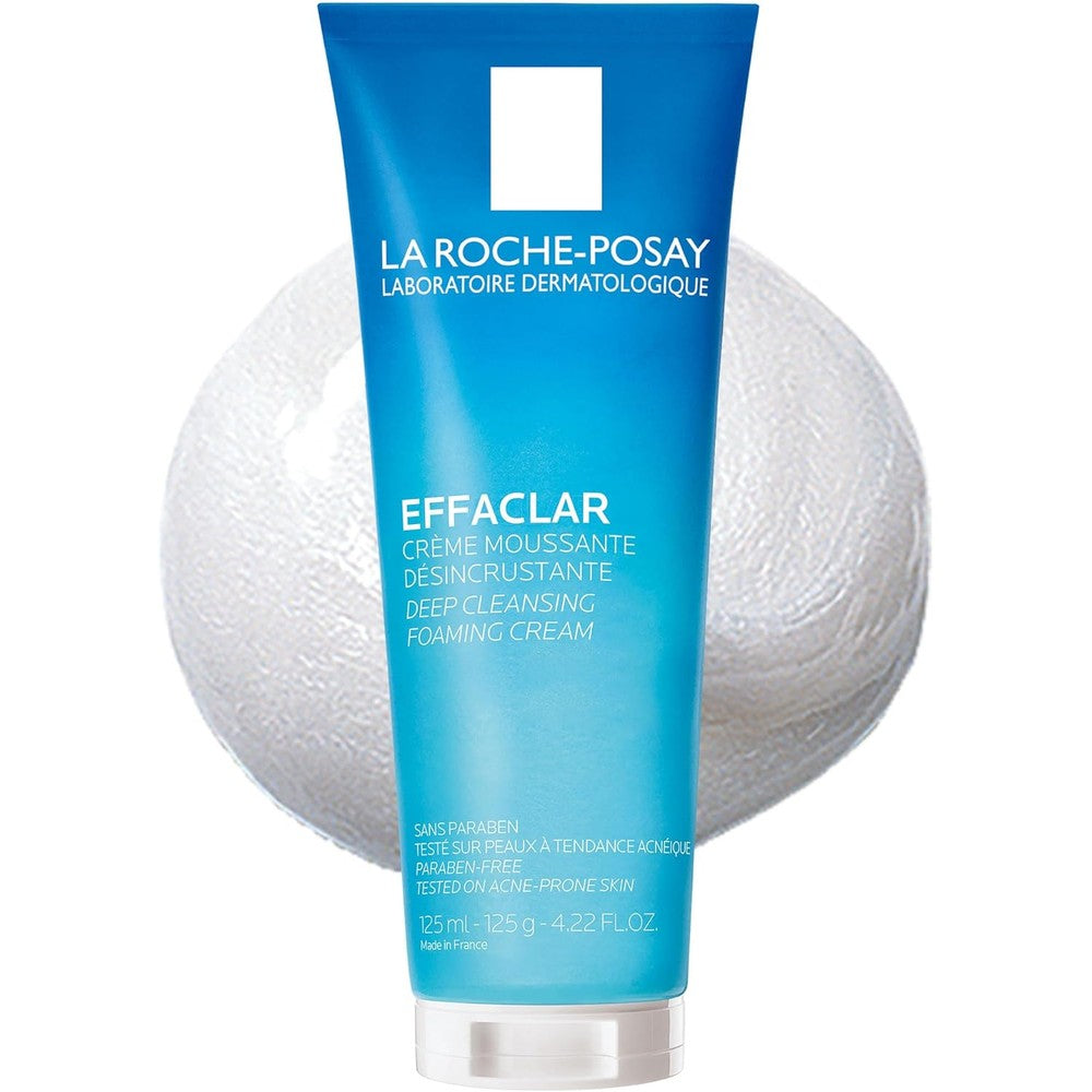 La Roche-Posay Effaclar Deep Cleansing Foaming Cream 125 Milliliters front view